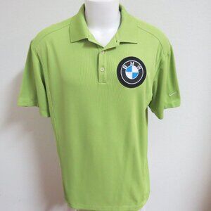 Sz M-XL BMW Lime Green Nike Men's db #66I Golf Polo Shirt